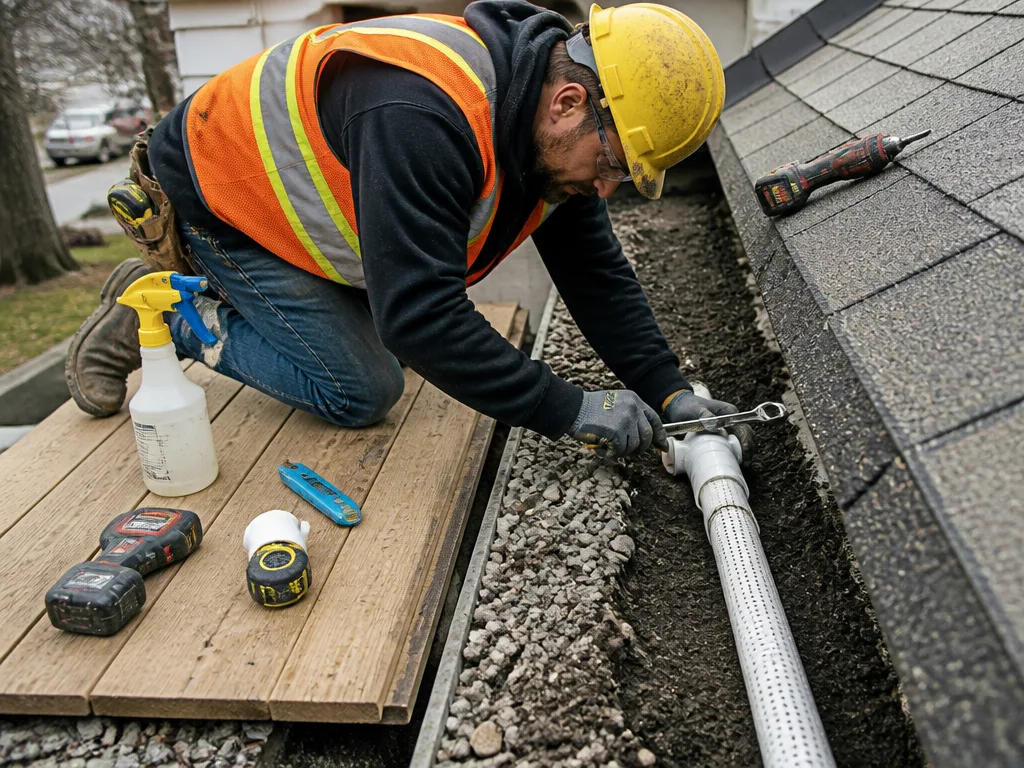 French Drain Tie-In