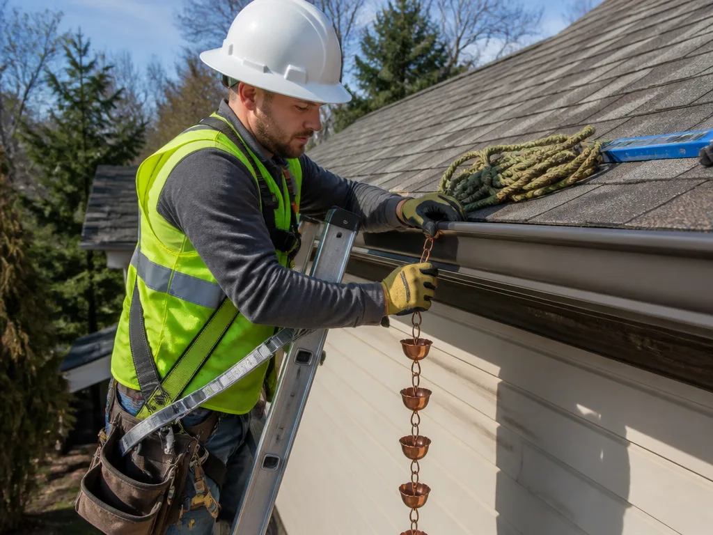 Rain Chain Installation